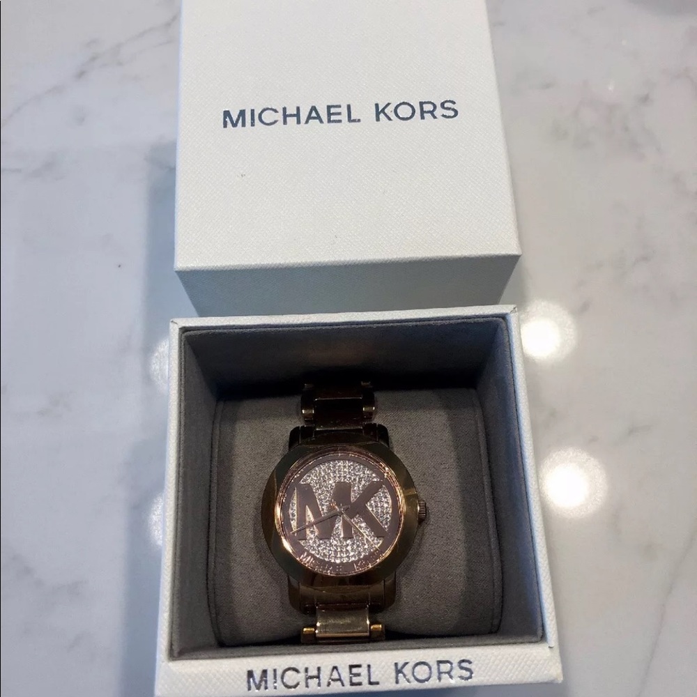 Michael Kors Bradshaw Crystal Wristlet Watch